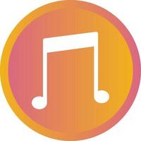 Beautiful Music Glyph Vector Icon