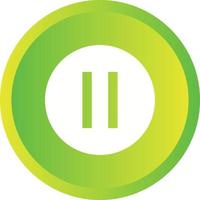 Beautiful Pause Button Glyph Vector Icon