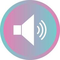 Beautiful Loud Speaker Glyph Vector Icon