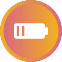 Beautiful Low Battery Glyph Vector Icon