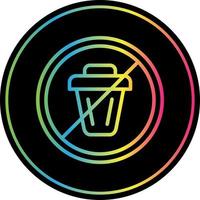 diseño de icono de vector de no tirar basura