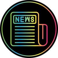 Newspaper Vector Icon Design