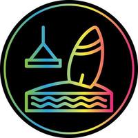 diseño de icono de vector de wakeboard