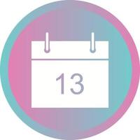 Beautiful Calendar Glyph Vector Icon