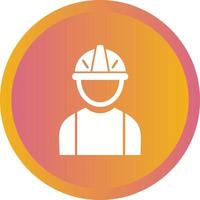 Beautiful Engineer Glyph Vector Icon