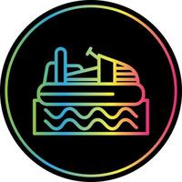 Bumper Boat Vector Icon Design