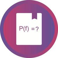 Beautiful Solve Function Glyph Vector Icon