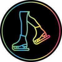 Figure Skating Vector Icon Design