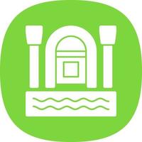 Rafting Vector Icon Design