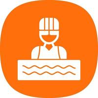 Swimmer Vector Icon Design