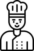 diseño de icono de vector de chef