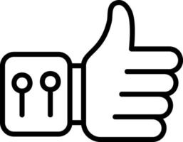 Thumbs Up Vector Icon Design