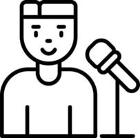 Host Man Vector Icon Design