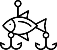 diseño de icono de vector de cebos de pesca