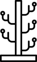 Coat Stand Vector Icon Design