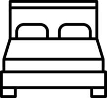 Bed Vector Icon Design