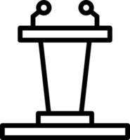 diseño de icono de vector de podio
