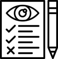 Eye Test Vector Icon Design