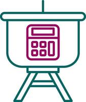 Calculation Presentation Vector Icon