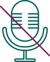 Microphone Mute Vector Icon