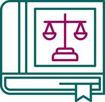 Law Book Vector Icon