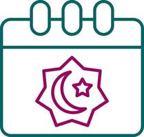 Islamic Calendar Vector Icon