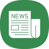 News Paper Vector Icon Design