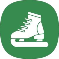 diseño de icono de vector de patinaje sobre hielo