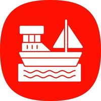 Boat Vector Icon Design