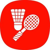 Badminton Vector Icon Design