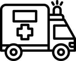 Ambulance Vector Icon Design