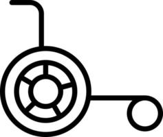 Wheelchair Vector Icon Design