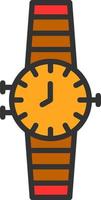 diseño de icono de vector de reloj de pulsera