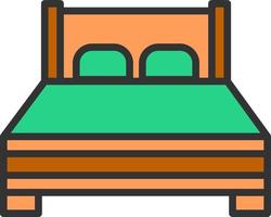 Bed Vector Icon Design