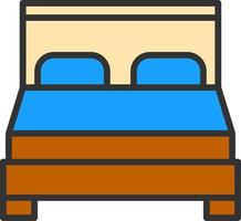 diseño de icono de vector de cama