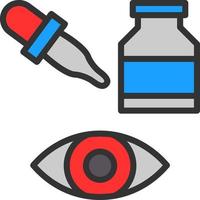 Eye Drops Vector Icon Design