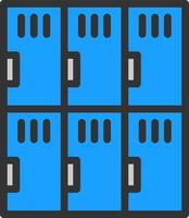 Locker Room Vector Icon Design