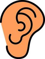 Ear Vector Icon Design