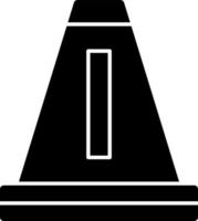 Traffic Cone Vector Icon Design