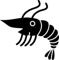 diseño de icono de vector de camarones