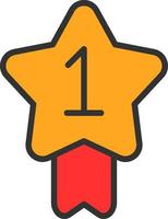 First Prize Vector Icon Design