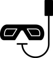 diseño de icono de vector de snorkel