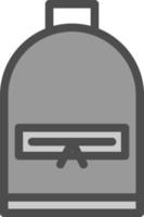Backpack Vector Icon Design