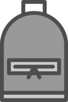 Backpack Vector Icon Design