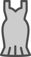 Cocktail Dress Vector Icon Design