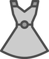 diseño de icono de vector de vestido de fiesta