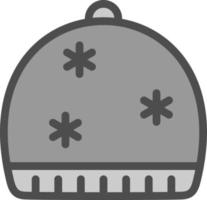 diseño de icono de vector de gorro de invierno