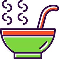 Hot Soup Vector Icon Design