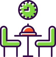 diseño de icono de vector de comedor