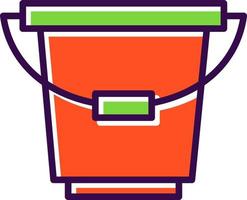 Bucket Vector Icon Design